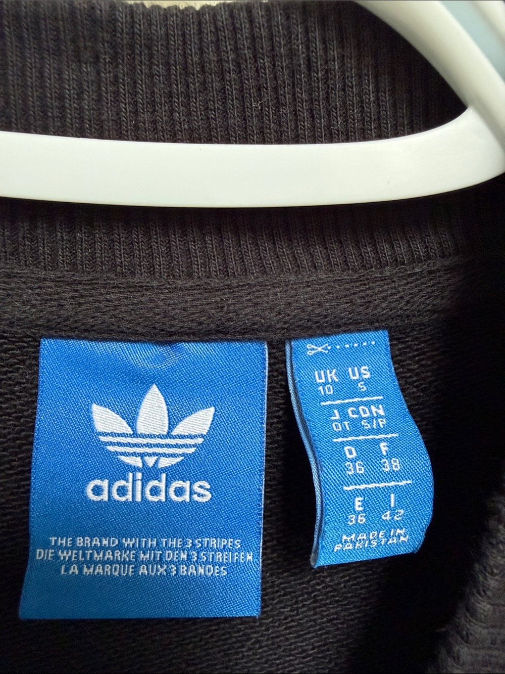 Adidas sz S Classic black white sporty sweatshirt dress - so soft - Picture 4 of 10